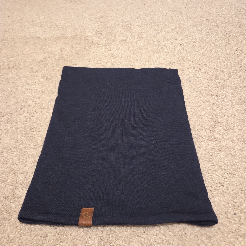 (SOLD) Menique Mens Merino Neck Gaiter Blue Winter Neck Warmer